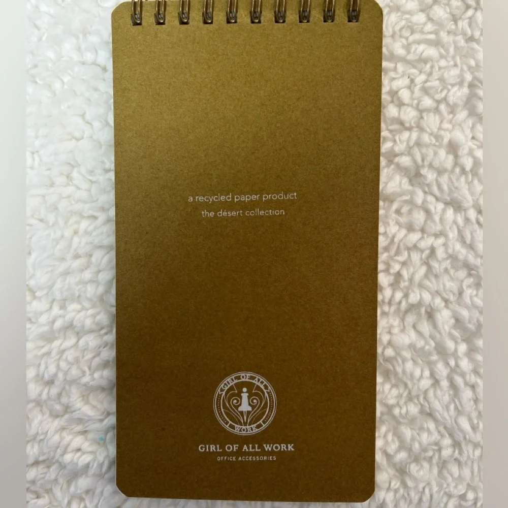 Girl of All Work Owl + Desert Notions Bank Pocket Notebooks Notepads